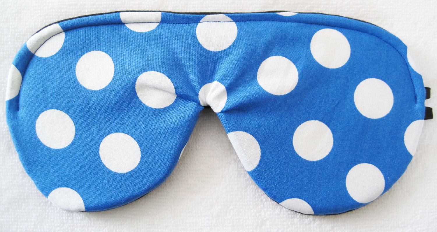Organic Cotton Backed Sleep Mask Eye Mask Polka Dot