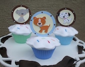 Puppy cupcake toppers ( 1 set of 12) Il_170x135