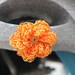 Orange and Yellow Reflective Flower Bicycle Accessory on Velcro- All sales become a donation to the American Lung Association