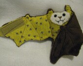 Bees on Yellow with Brown Faux Fur - Spring Bat Coffee Cozy, Stuffed Animal, Cup Sleeve