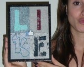 Dorm decor LIKE print on wood panel