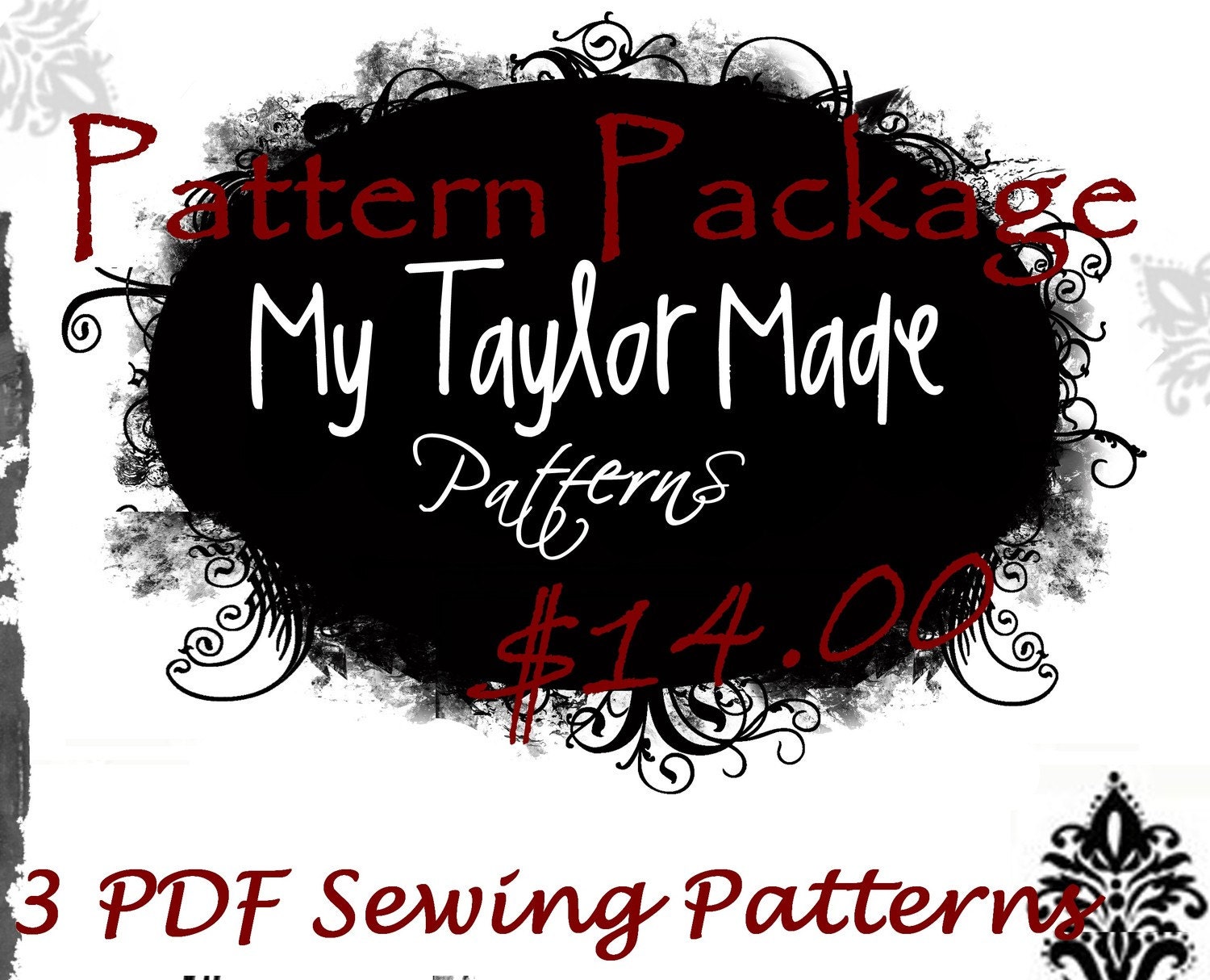 PDF Sewing Pattern Sale - - - - - Bag, Purse, Pants, Skirt, Dress, Romper, Blanket, Book Cover, Tie, Vest, Wrap, Flower
