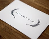 Merci Beaucoup Thank You Cards Set of 4