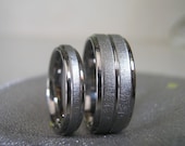 Titanium Ring SET His Hers Bride Groom Wedding Bands