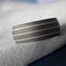 Titanium Silver Ring or Wedding Band Mens Ring Handsome Sandblasted