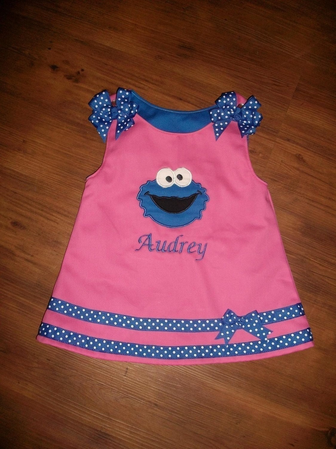Cookie Monster jumper dress sizes 6m to 6 yrs Sesame Street