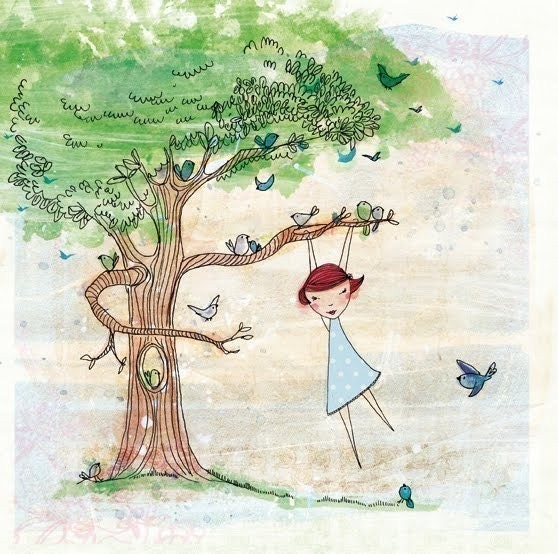 Up Early - an archival quality art print 7x7