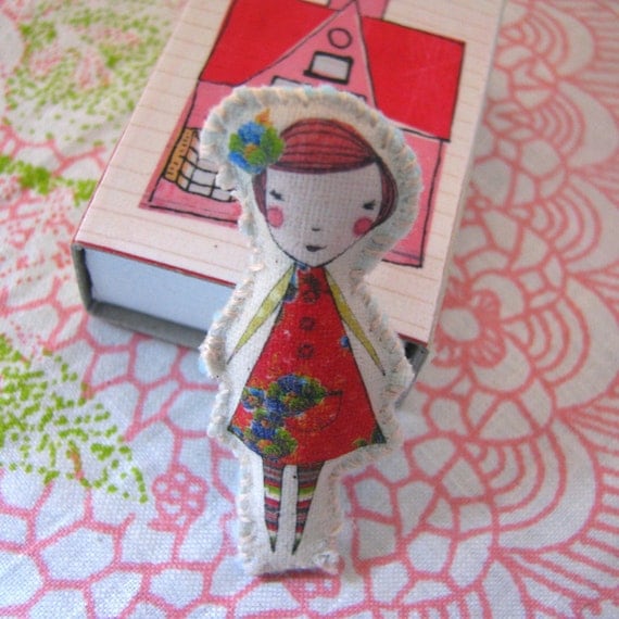 Mini camille doll in her little house