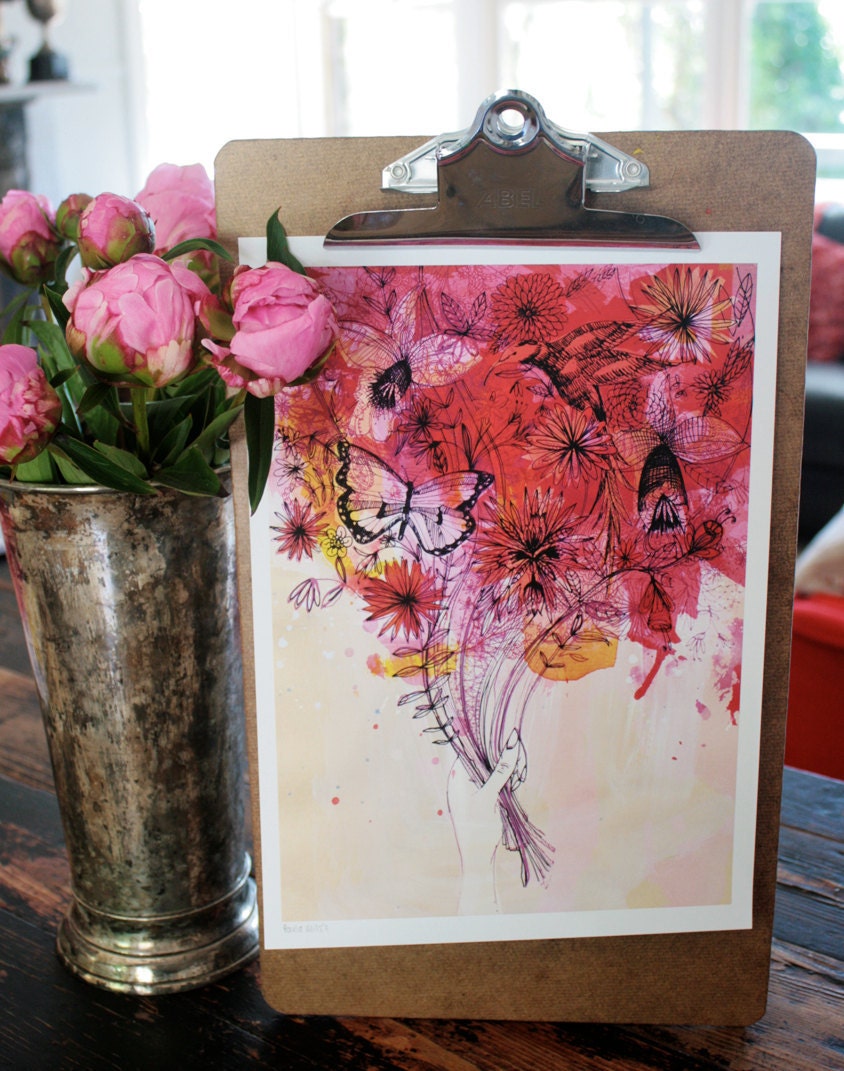 Grateful 7.5 x11 archival art print