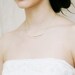 Freshwater Pearl and Crystal Delicate Bridal Necklace by Virginiageigerjewels