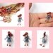 RESERVED custom made crochet wire crown with lots of little details and semi precious stones