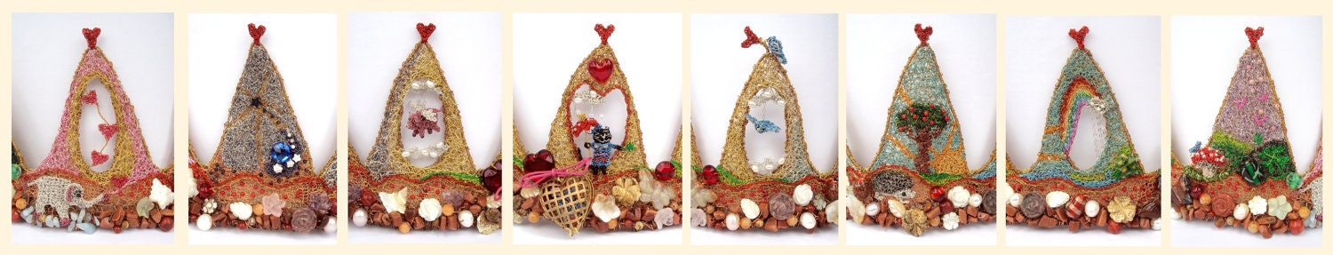 RESERVED custom made crochet wire crown with lots of little details and semi precious stones