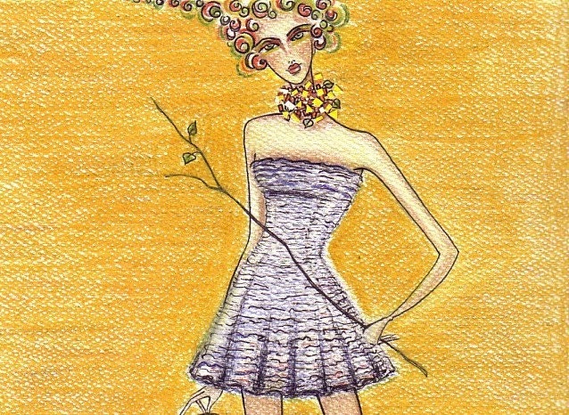 Print of my Original pastel and color pencils drawing 8X10