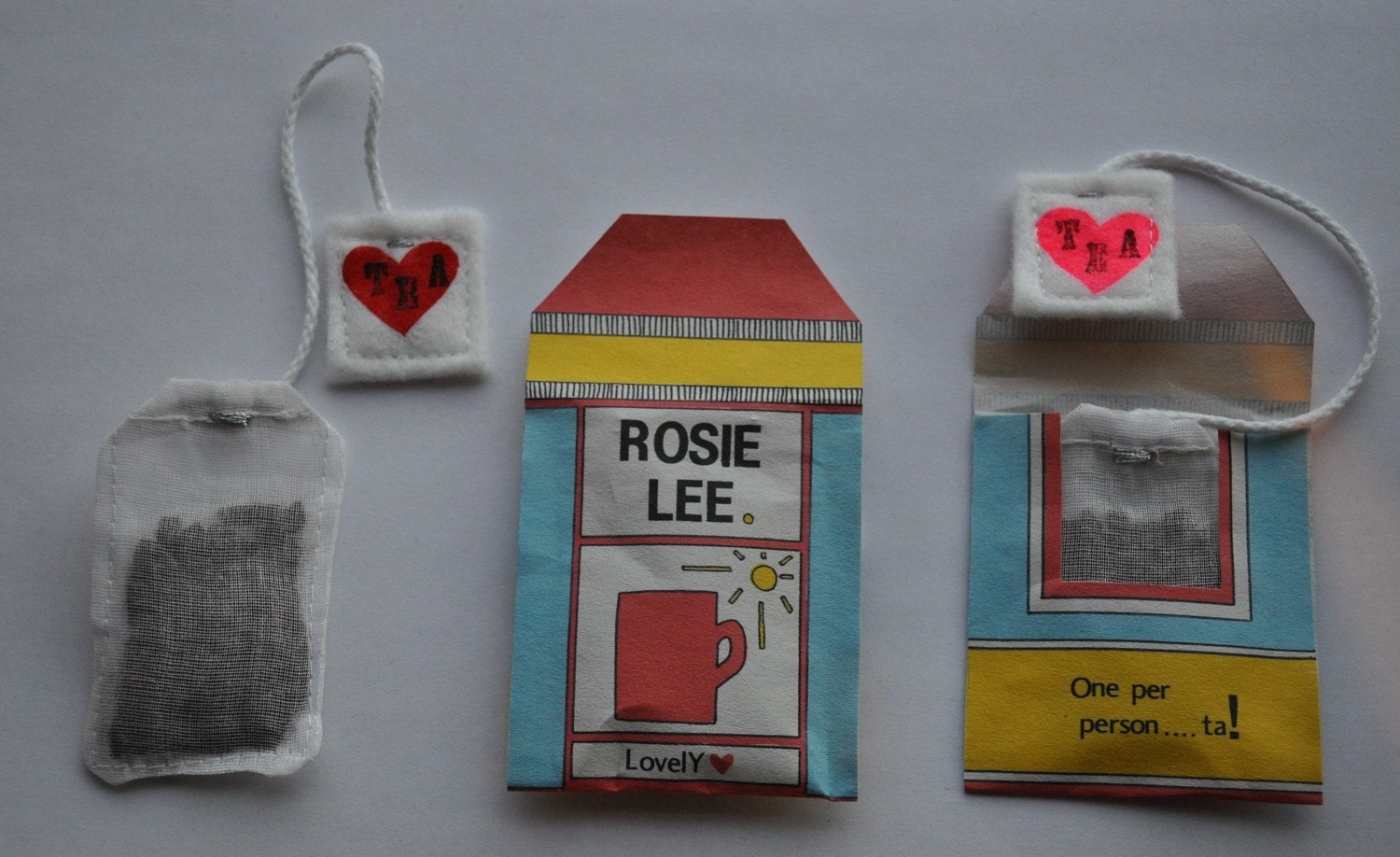 Tea Bag brooch