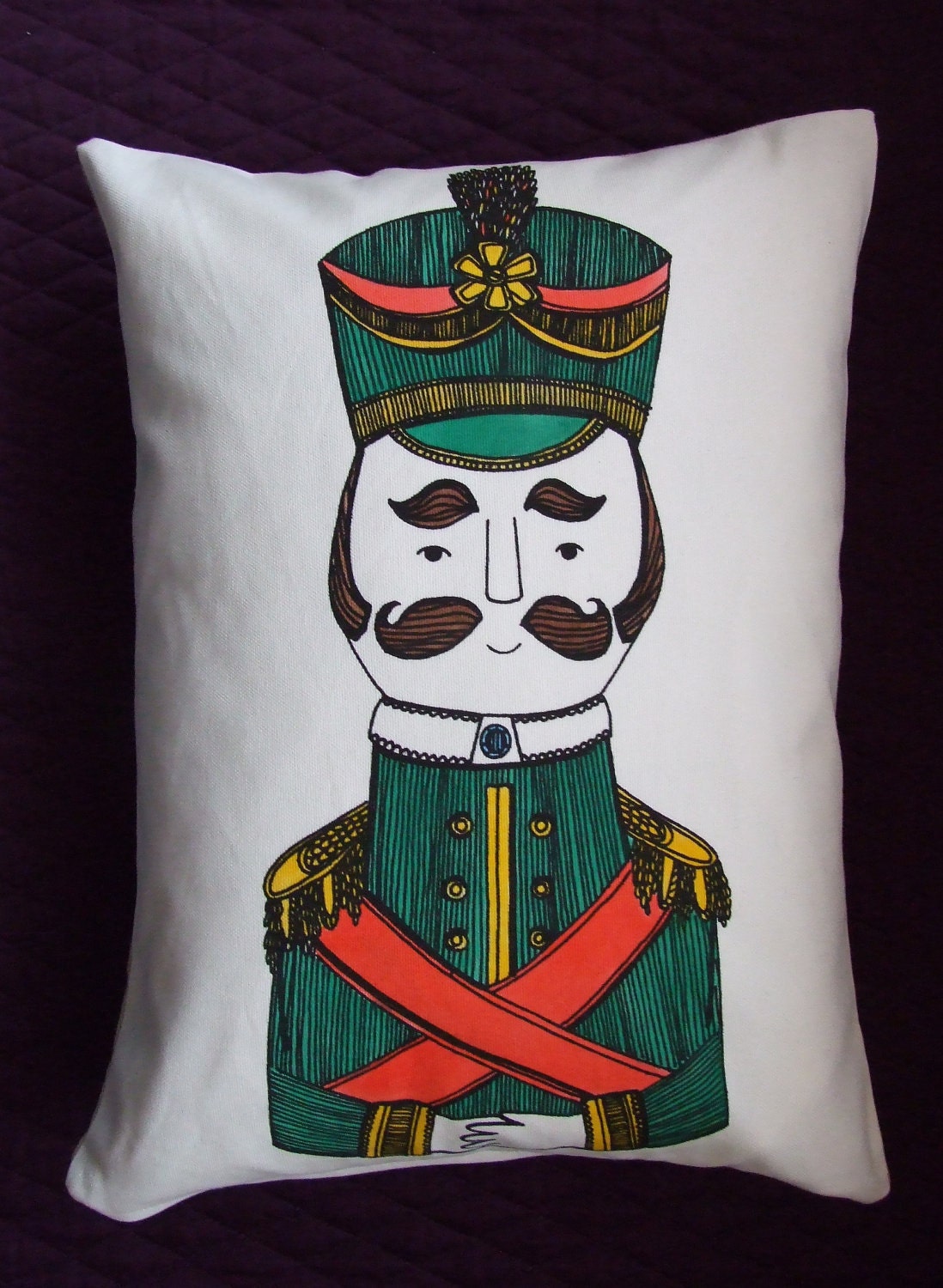 Cushion Cover Green Gentleman
