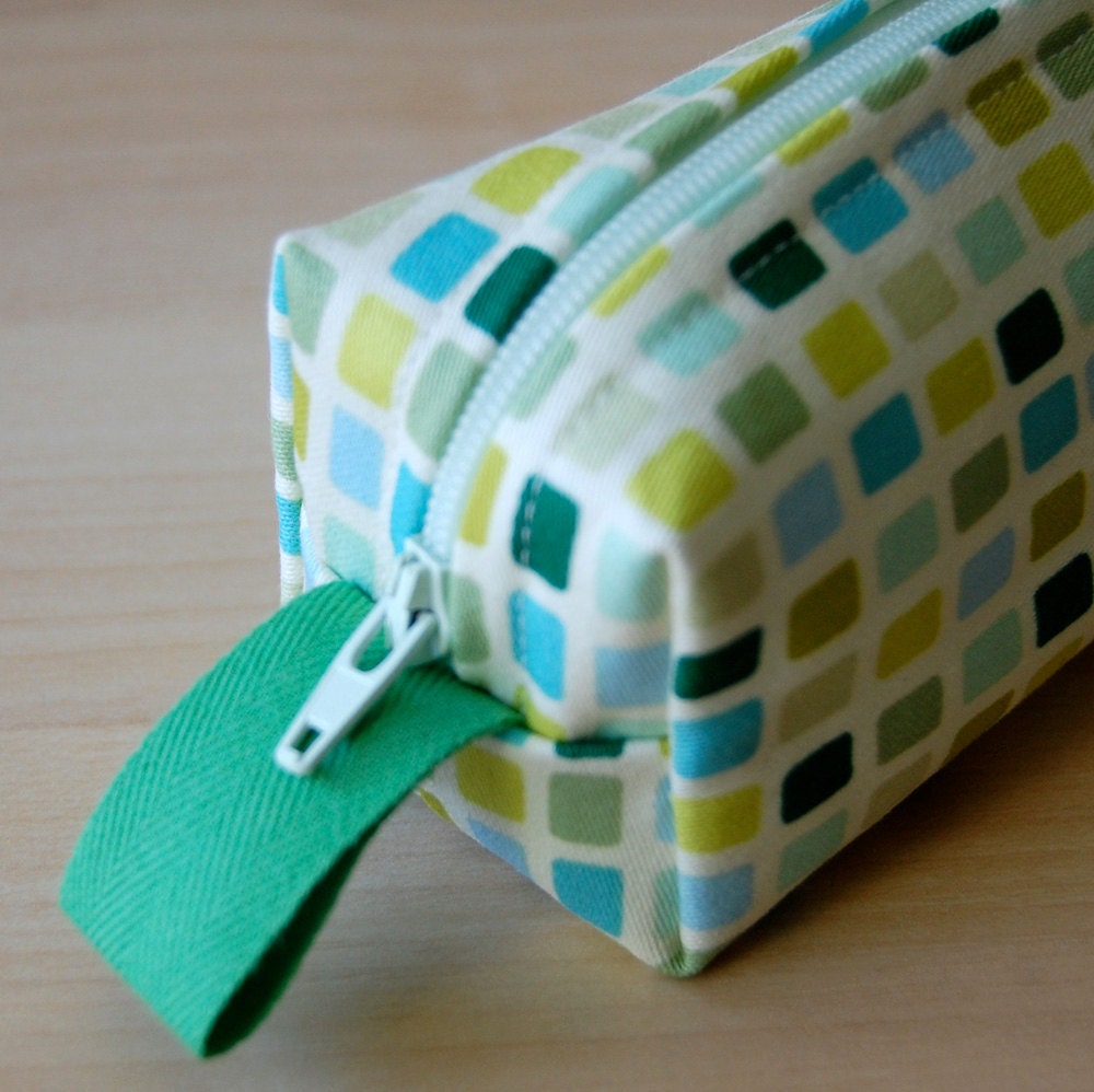 City Grid Sm CA Roll (Pencil or Makeup Case)
