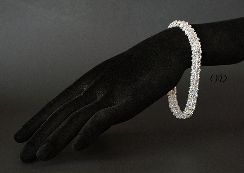 Ice. Wedding Bracelet and Earrings