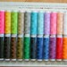 Set of Color Thread - 22 Colors - Each 50 m Long