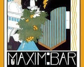 Maxim Bar London Paris New York Refrigerator Magnet -  FREE US SHIPPING