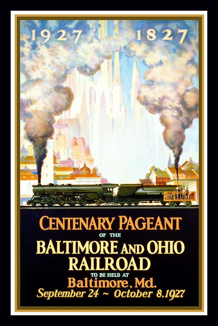 Baltimore and Ohio Railway  Refrigerator Magnet  - FREE US SHIPPING