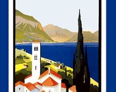 Italian Lakes Italy Refrigerator Magnet - FREE US SHIPPING