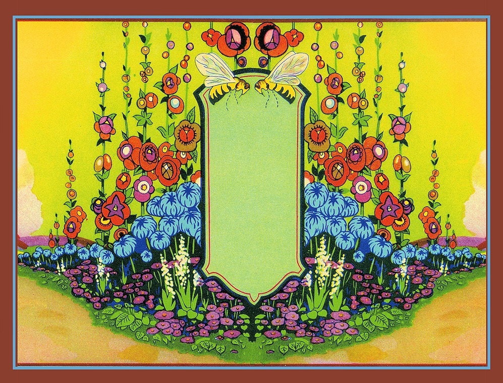 Vintage Garden Refrigerator Magnet - FREE US SHIPPING