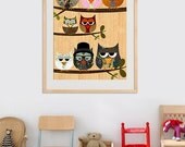 NEW A3 Size: Me and my family on wooden background