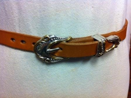 Western Leather Belt hand made