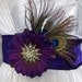 Peacock n Amethyst Vintage Beauty Bridal Sash/Belt CRBoggs Original