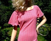 70s vintage body suit shirt  one piece