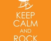 Keep Calm and Rock On (Eames Rocking Chair Nursery Print 8 X 10)  Buy 3, Get 1 FREE