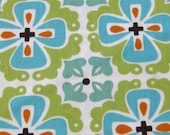 Organic Fabric - Flowerbed Pattern - Monaco Collection - Monaluna - 1/2 yard