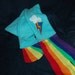 My Little Pony RAINBOW DASH Fleece SCARF Pegasus Friendship is magic MlP FiM
