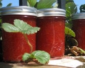 Strawberry Banana Organic Jam Preserves 16 Ounce Jar