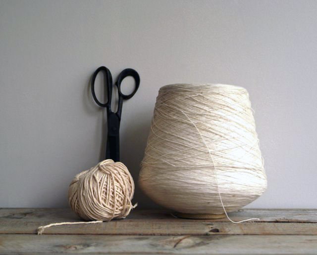 3 lb Vintage Spool of String, Packaging, DIY, Crafting Supplies, Wrapping, Kite Flying, Needle Arts