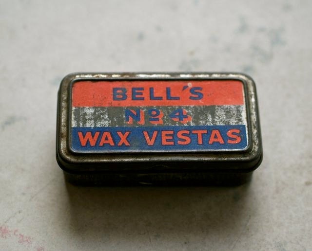 Bell's No. 4 Wax Vestas Match Tin