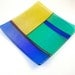 Fused Glass Plate - Iridized Amber, Green, Blue and Red Glass