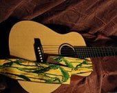 Vegan Guitar Strap-Morning in the Fall pattern