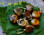 Heart of Gold Stitch Markers