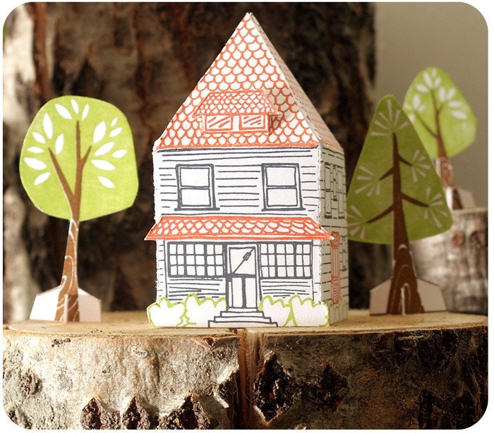 Letterpress Paper House Kit--Chandler Lane