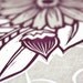 Flower Heart Block Print
