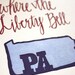 Pennsylvania State Series-Letterpress Print
