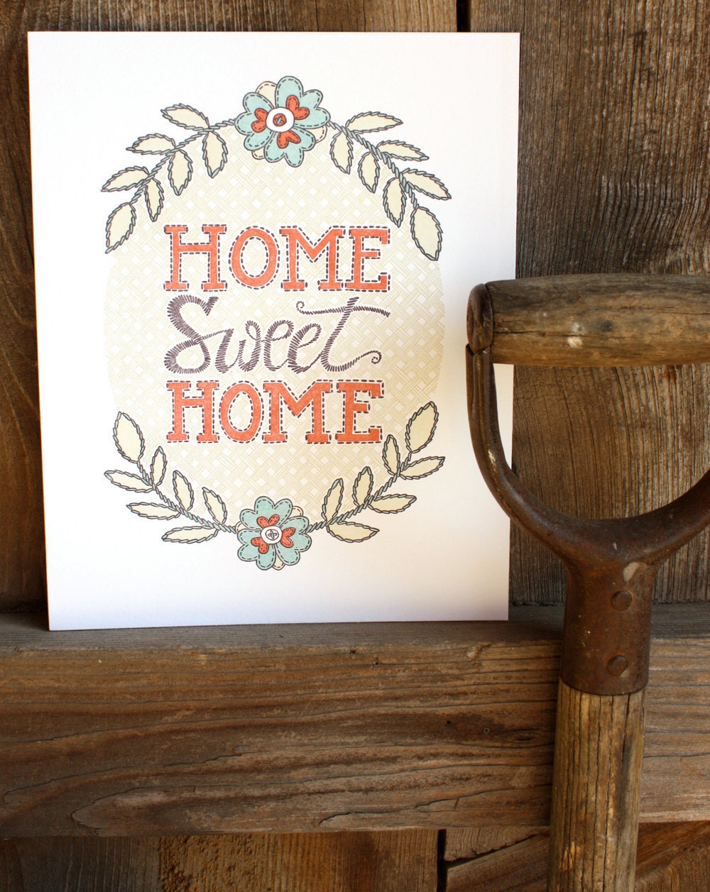 Home Sweet Home Letterpress Print