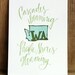 Washington State Series Letterpress Print