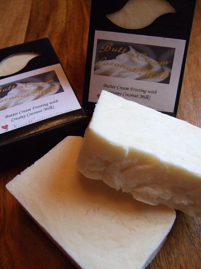 BUTTER CREAM with COCONUT Milk Handmade Creamy Soap Bar