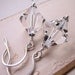 Vintage Swarovski crystal drop earrings sterling silver