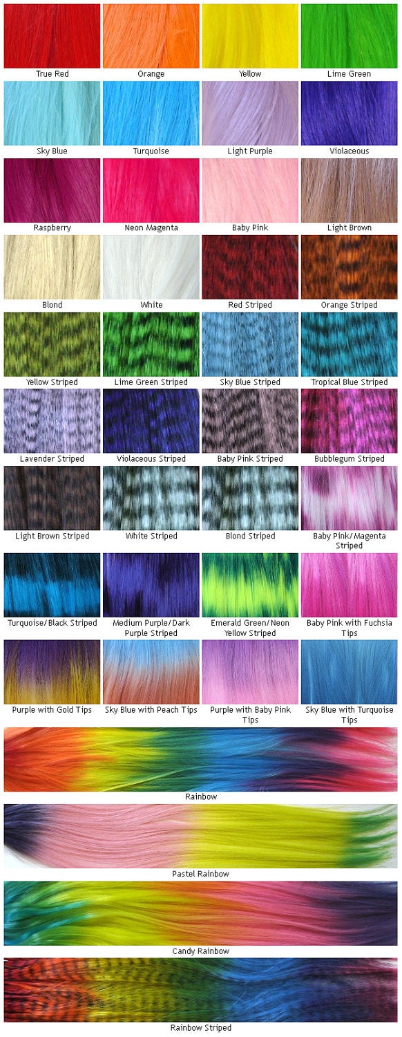 Rainbow Hair Extensions - Prebonded I-Tip - Pack of 10 - You Choose Colors
