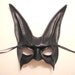 Black Rabbit Leather Mask