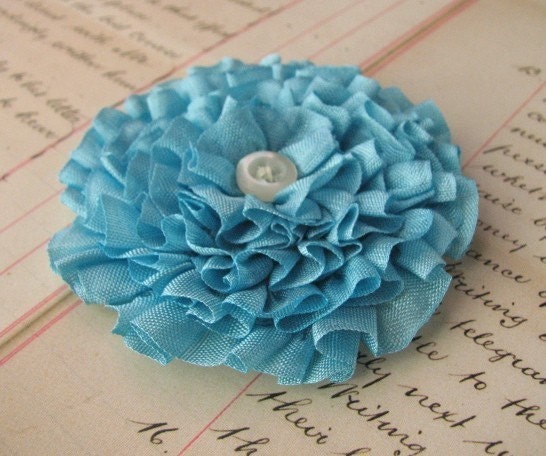 Bella ribbon flower brooch TUTORIAL. PDF