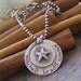 Beach Mom.... hand stamped sterling silver personalized necklace